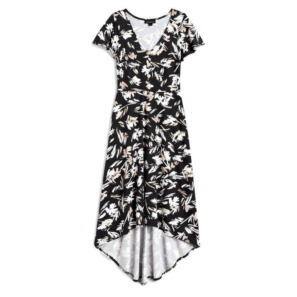 FORTUNE + IVY Patricia Brushed Knit Maxi Dress